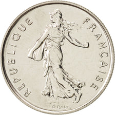 Francia, Semeuse, 5 Francs, 1990, Paris, SC+, Níquel, KM:926a.1