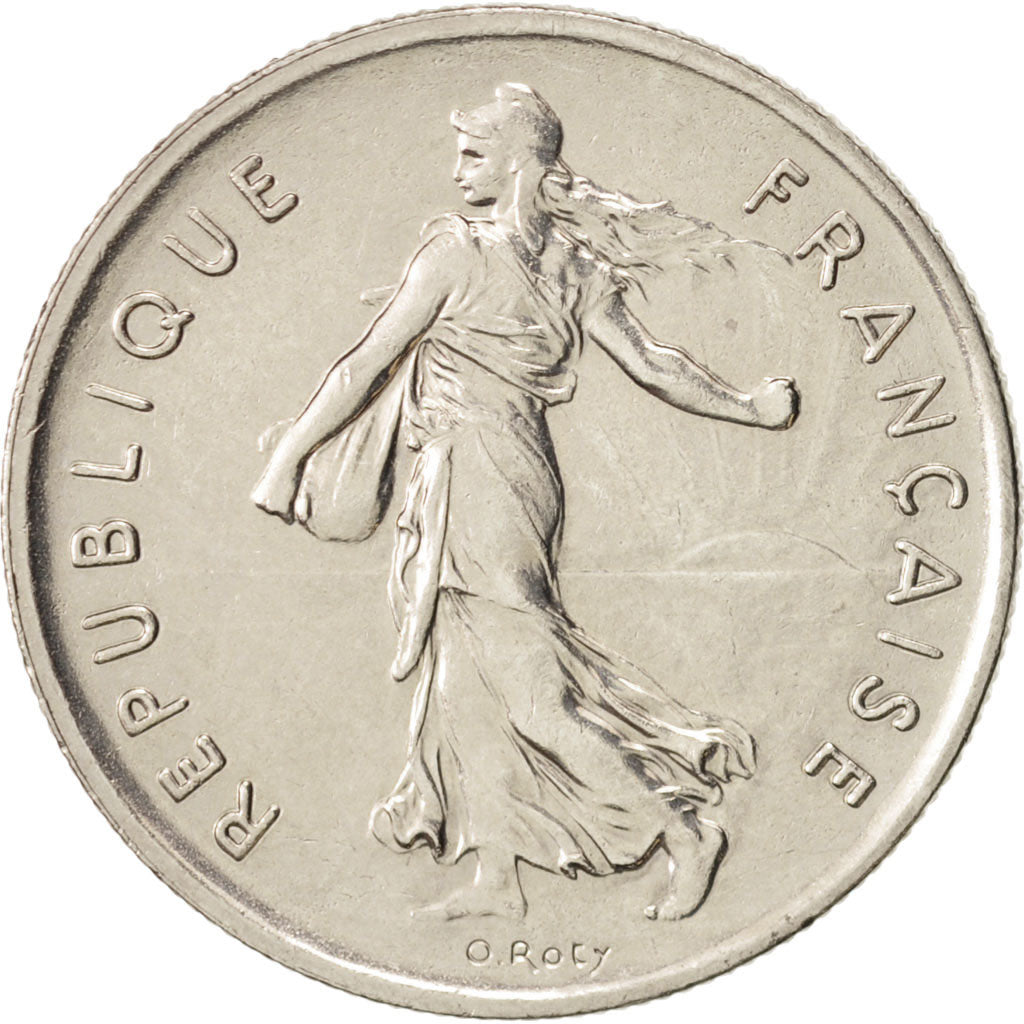 France, Semeuse, 5 Francs, 1995, Paris, AU(55-58), Nickel, KM:926a.1