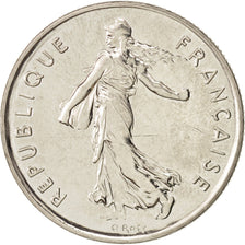 Frankreich, Semeuse, 5 Francs, 1995, Paris, UNZ+, Nickel, KM:926a.1