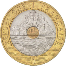 Frankreich, Mont Saint Michel, 20 Francs, 1996, Paris, VZ, KM:1008.2