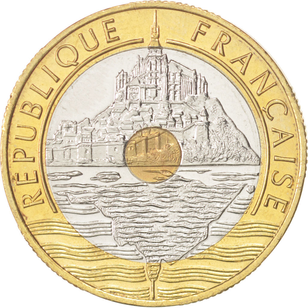 France, Mont Saint Michel, 20 Francs, 2000, Paris, MS(63), KM:1008.2