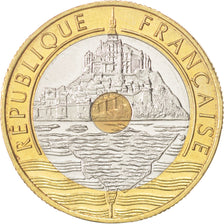 France, Mont Saint Michel, 20 Francs, 2000, Paris, MS(63), KM:1008.2