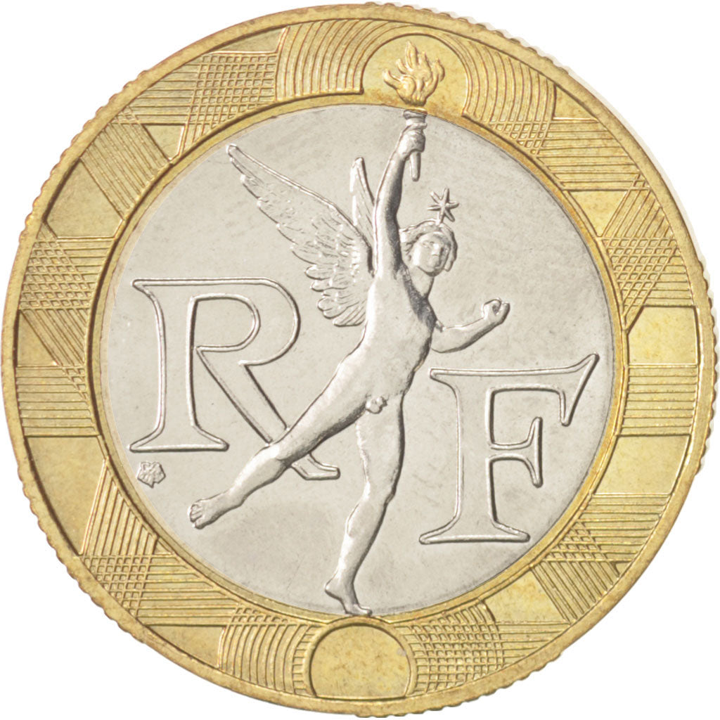 Munten, Frankrijk, Génie, 10 Francs, 1989, Paris, PR, Bi-Metallic, KM:964.1