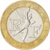 Munten, Frankrijk, Génie, 10 Francs, 1990, Paris, UNC-, Bi-Metallic, KM:964.1