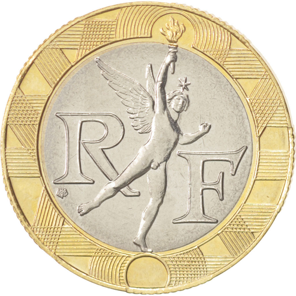 Coin, France, Génie, 10 Francs, 1994, Paris, MS(63), Aluminum-Bronze, KM:964.2