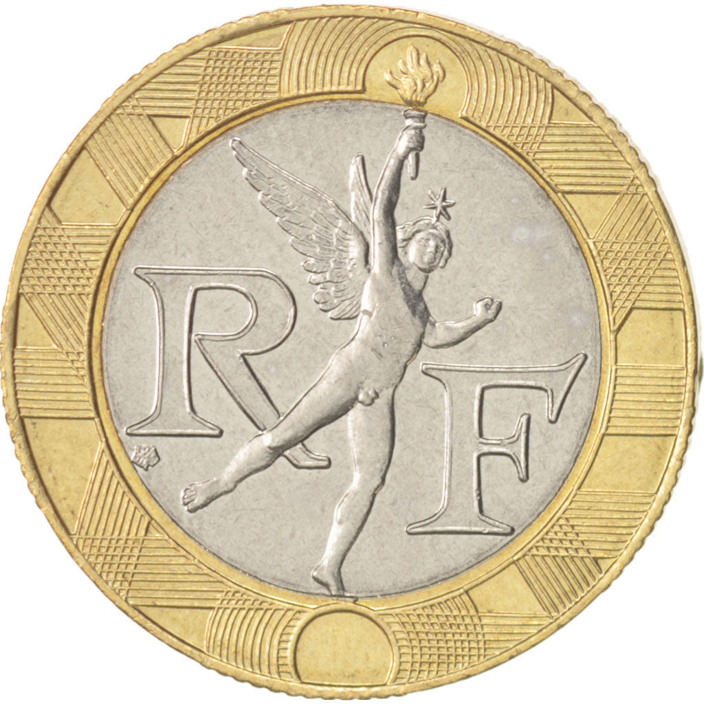 France, Génie, 10 Francs, 1996, Paris, MS(60-62), Aluminum-Bronze, KM:964.2