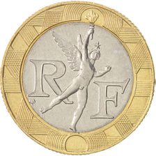 France, Génie, 10 Francs, 1996, Paris, MS(60-62), Aluminum-Bronze, KM:964.2
