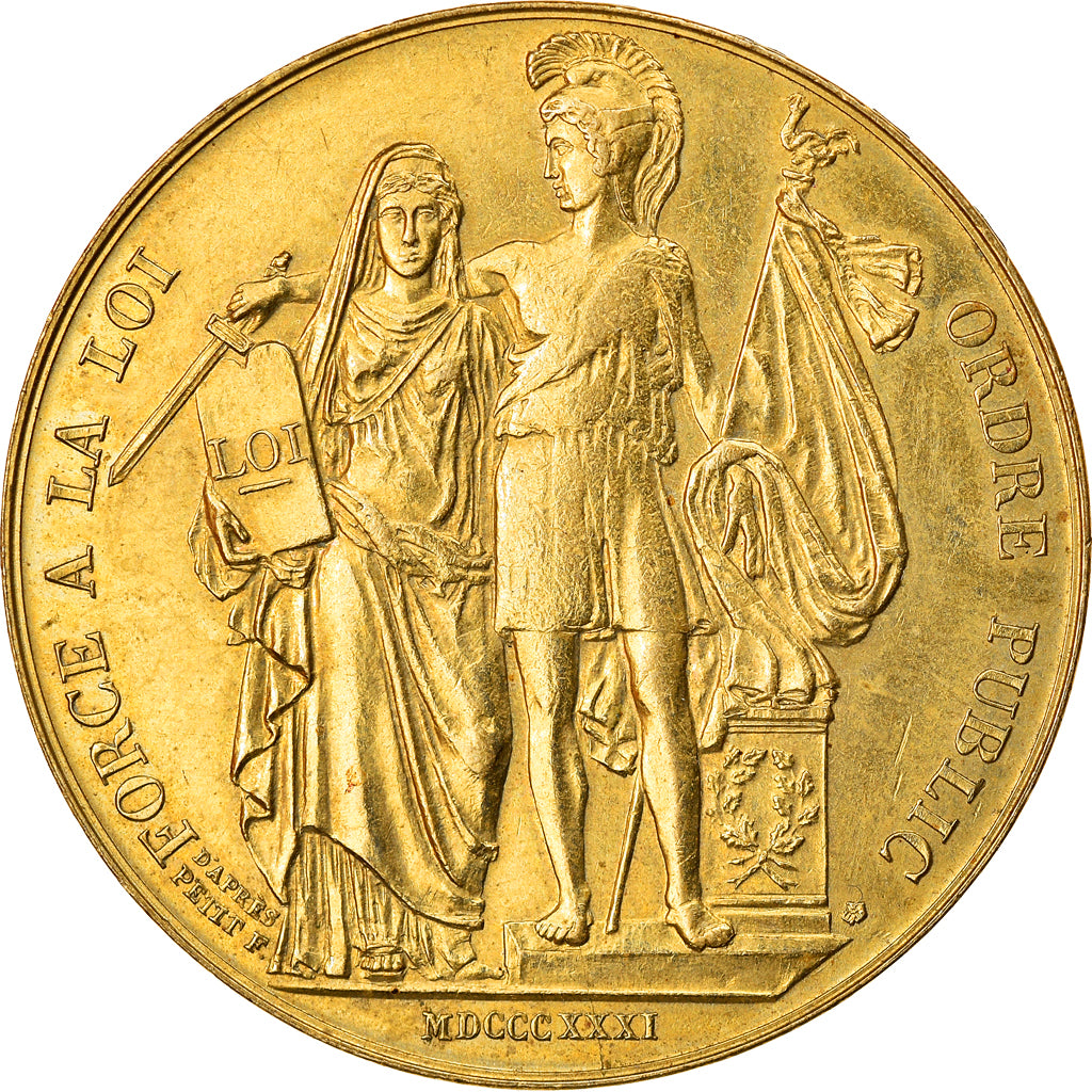 France, Medal, Louis-Philippe Ier, Ordre Public, History, AU(55-58)