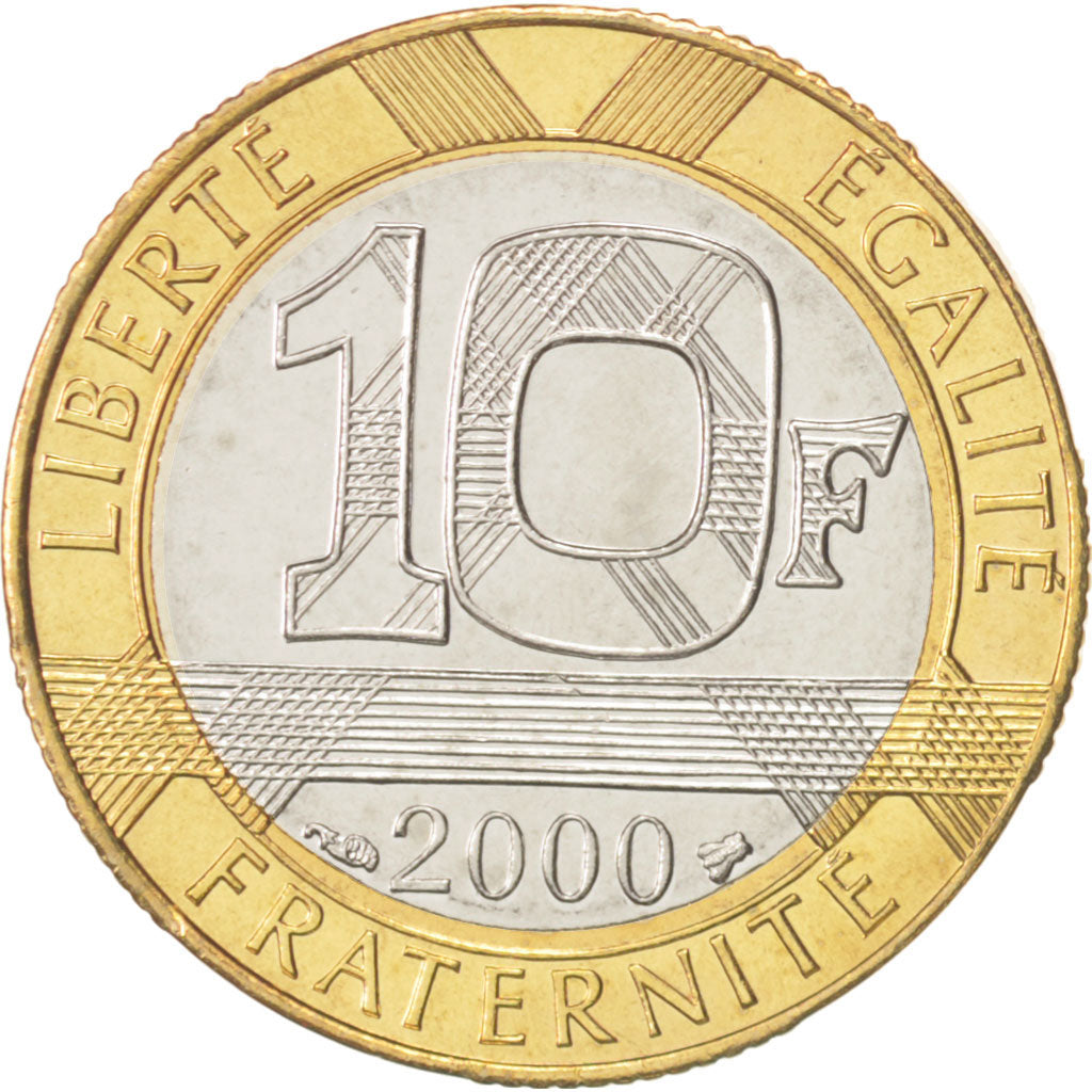 Coin, France, Génie, 10 Francs, 2000, Paris, MS(63), Aluminum-Bronze, KM:964.2