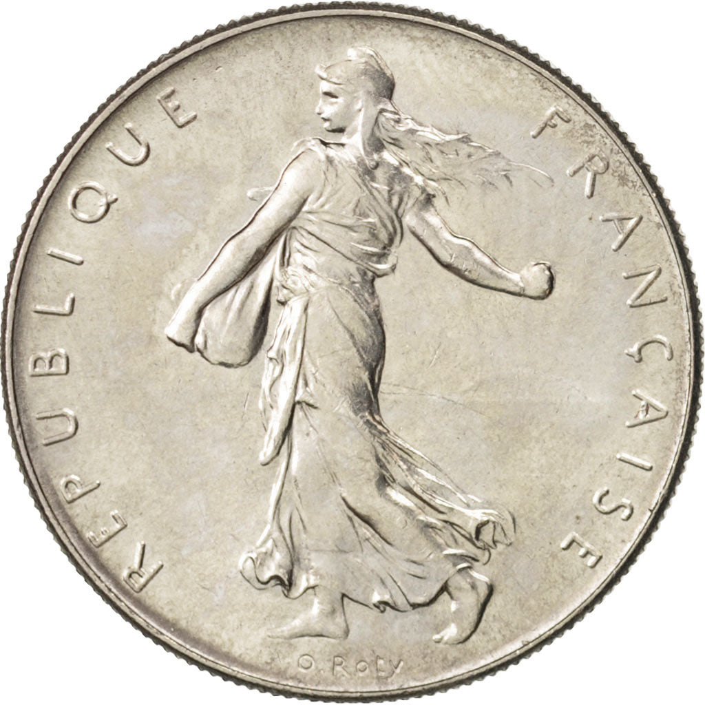 Francia, Semeuse, Franc, 1965, Paris, SC, Níquel, KM:925.1, Gadoury:474