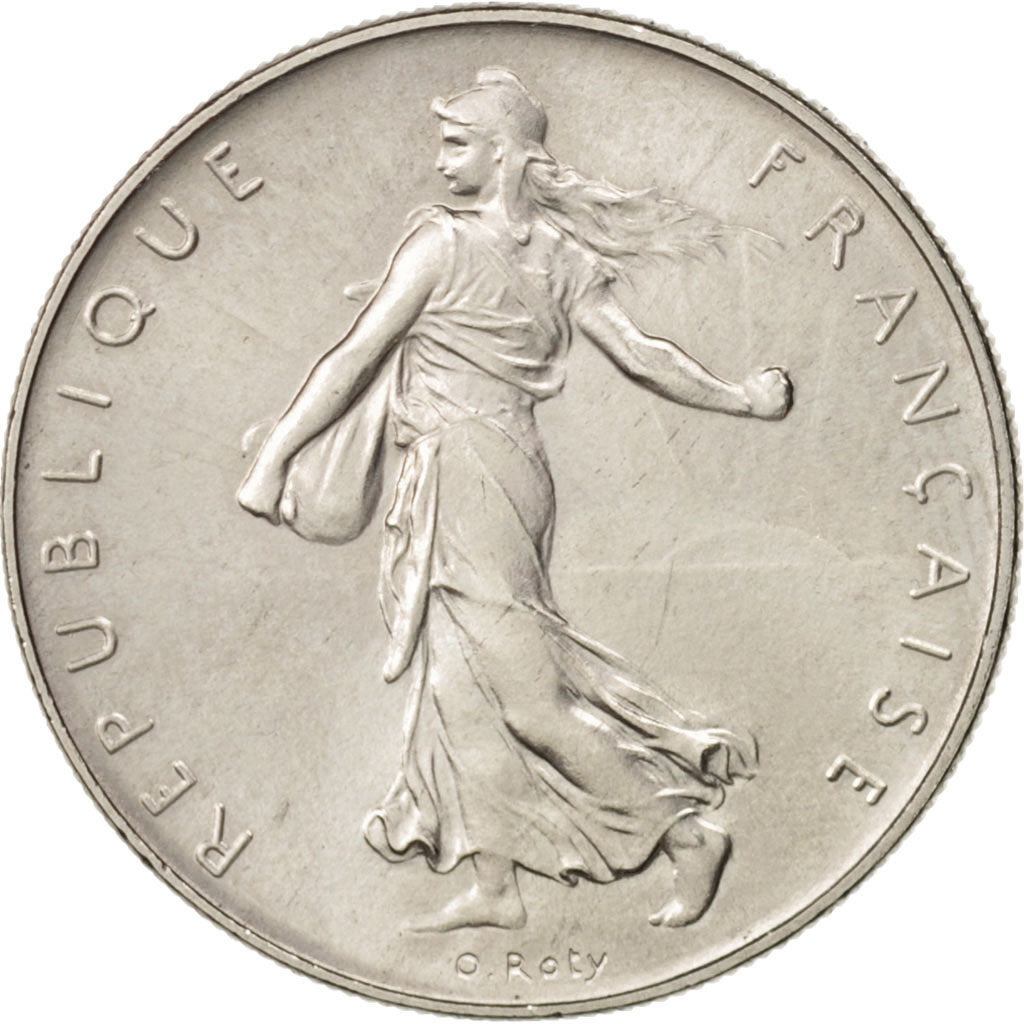France, Semeuse, Franc, 1966, Paris, MS(63), Nickel, KM:925.1, Gadoury:474