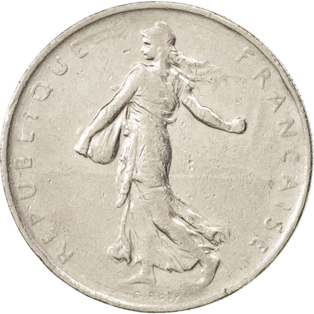 Frankreich, Semeuse, Franc, 1967, Paris, S, Nickel, KM:925.1, Gadoury:474