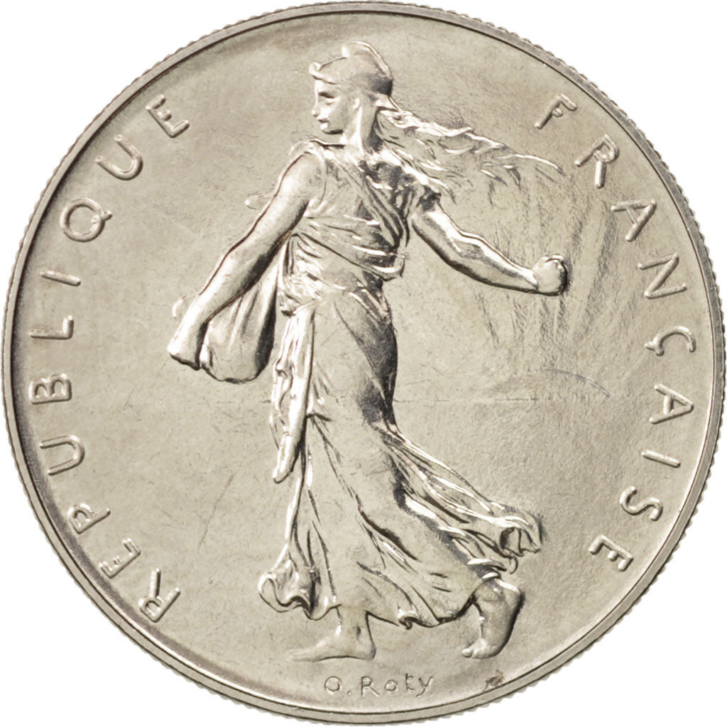 Coin, France, Semeuse, Franc, 1980, Paris, MS(63), Nickel, KM:925.1, Gadoury:474