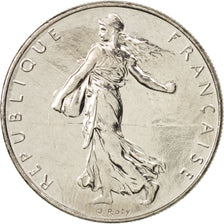Coin, France, Semeuse, Franc, 1989, Paris, MS(63), Nickel, KM:925.1, Gadoury:474