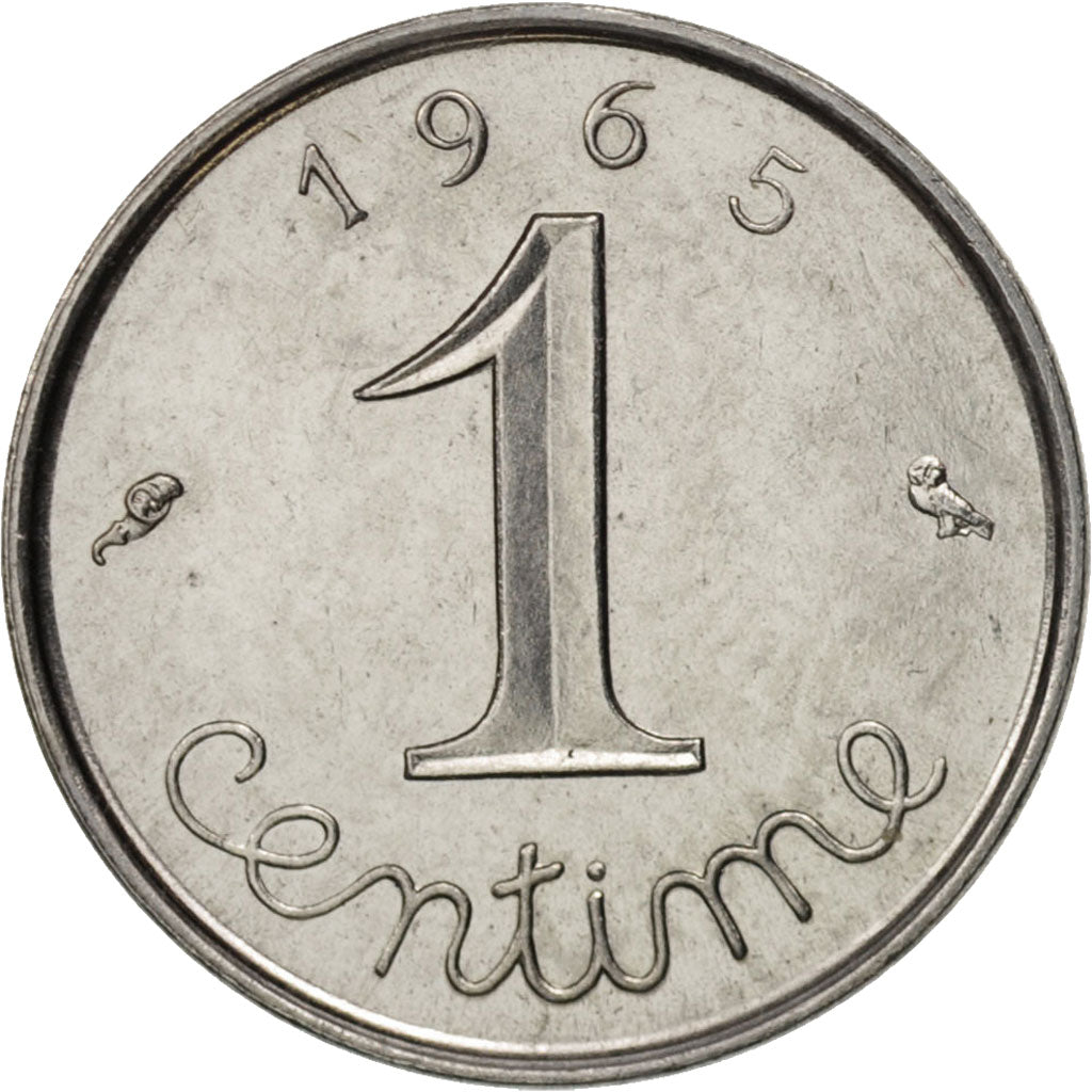 Coin, France, Épi, Centime, 1965, Paris, MS(63), Stainless Steel, KM:928