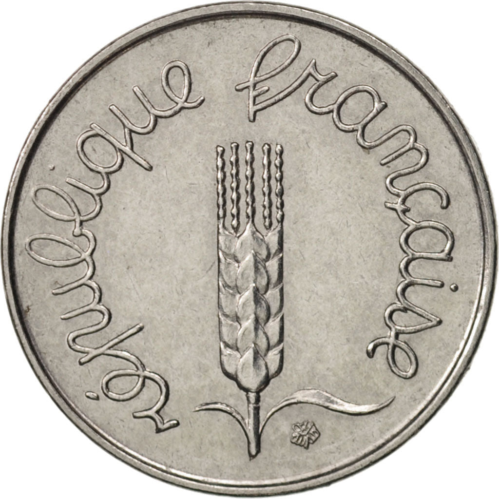 France, Épi, Centime, 1972, Paris, AU(50-53), Stainless Steel, KM:928