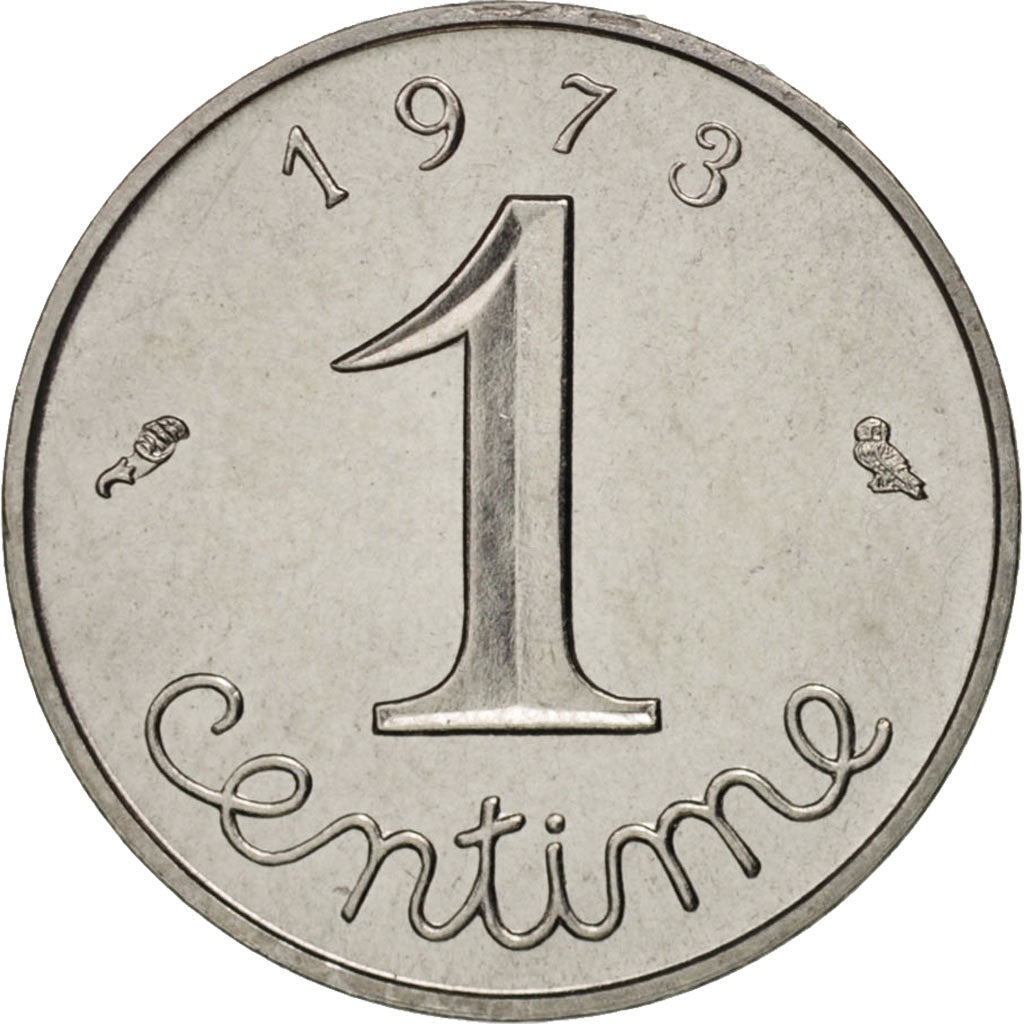 Coin, France, Épi, Centime, 1973, Paris, MS(63), Stainless Steel, KM:928