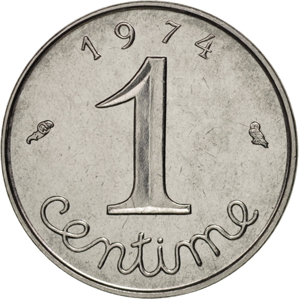 Moneta, Francia, Épi, Centime, 1974, Paris, SPL, Acciaio inossidabile, KM:928
