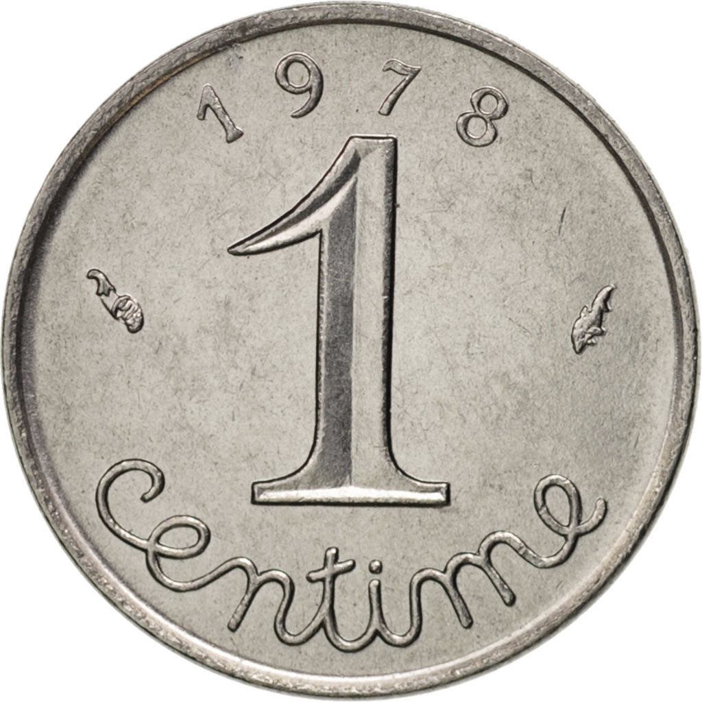 Coin, France, Épi, Centime, 1978, Paris, AU(55-58), Stainless Steel, KM:928