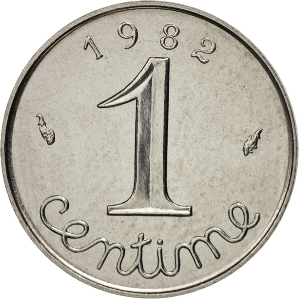 Coin, France, Épi, Centime, 1982, Paris, MS(63), Stainless Steel, KM:928