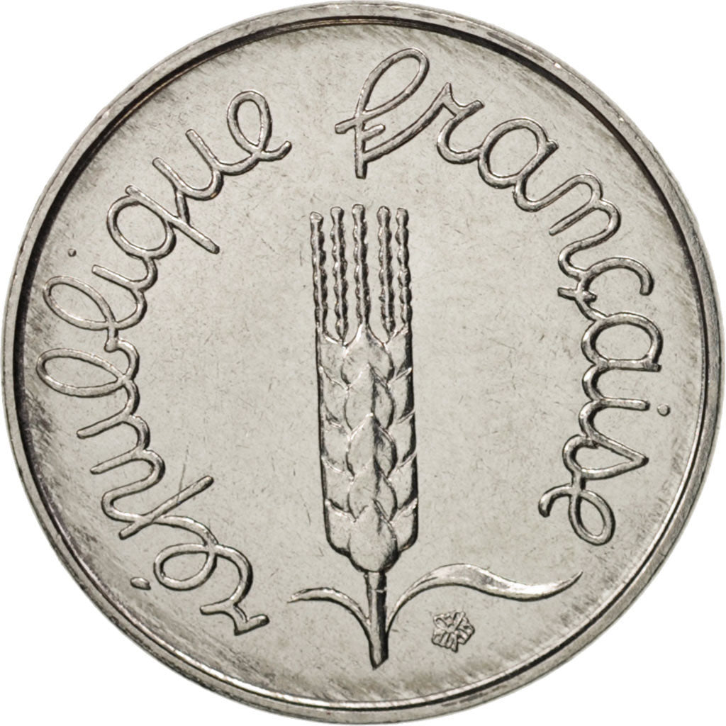 France, Épi, Centime, 1987, Paris, MS(63), Stainless Steel, KM:928, Gadoury:91