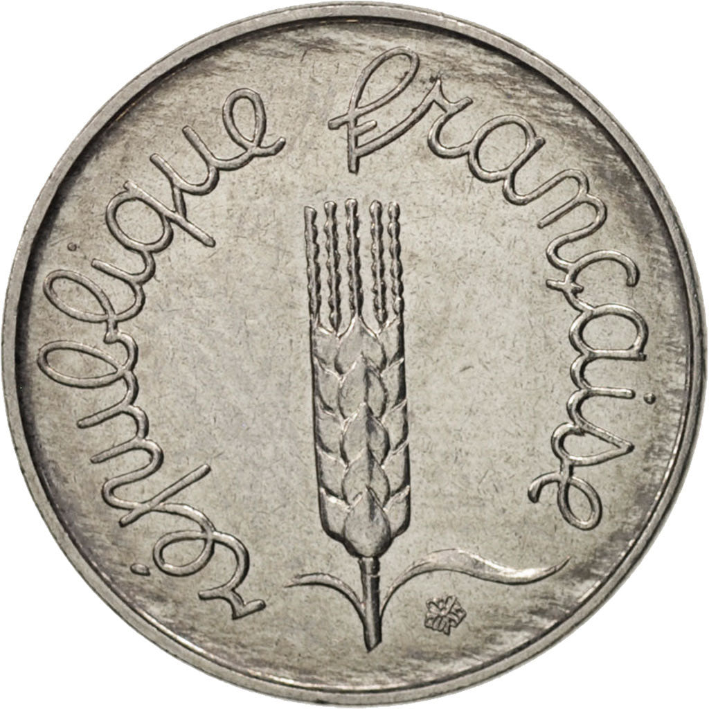 France, Épi, Centime, 1988, Paris, AU(50-53), Stainless Steel, KM:928