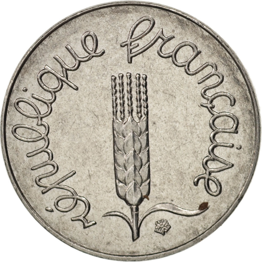 Frankreich, Épi, Centime, 1992, Paris, VZ, Stainless Steel, KM:928