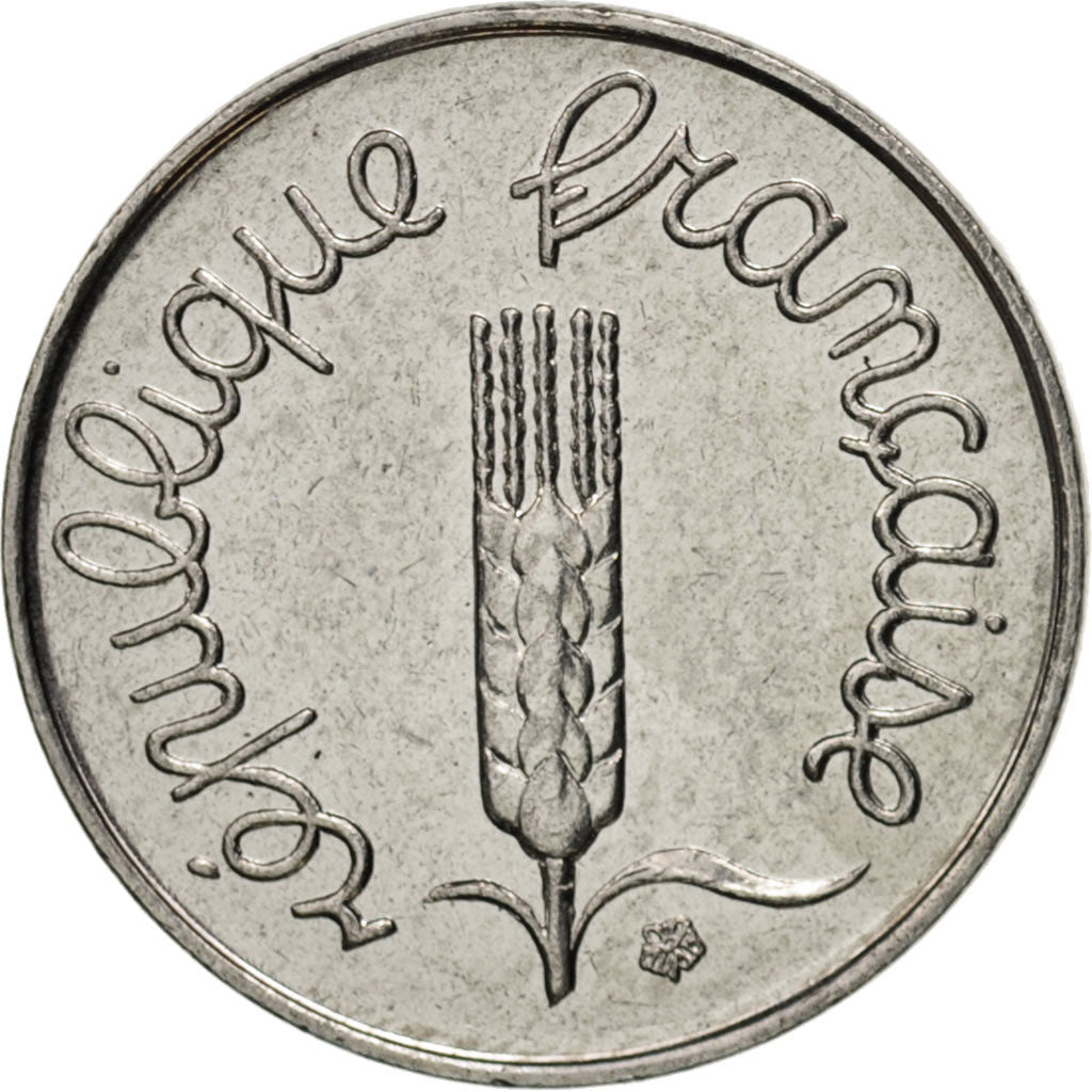 France, Épi, Centime, 1995, Paris, MS(63), Stainless Steel, KM:928, Gadoury:91
