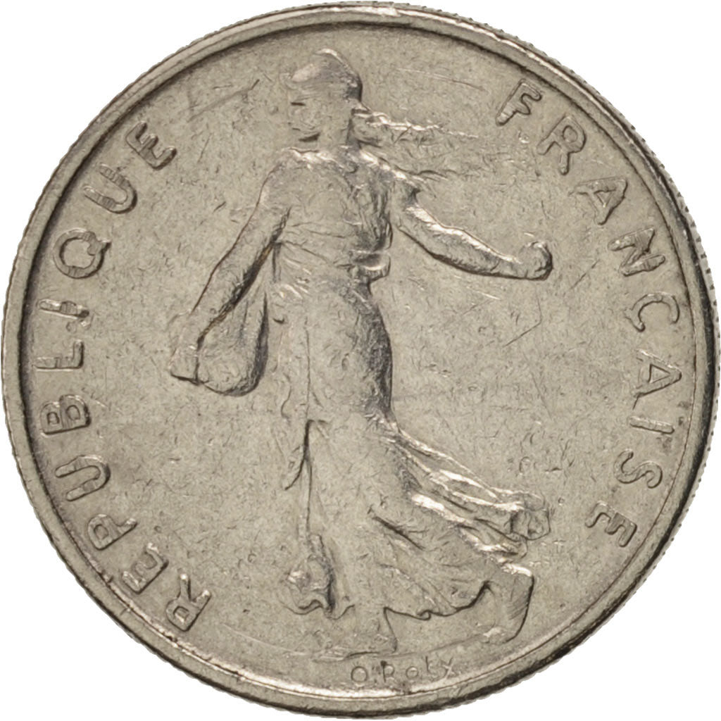 Frankreich, Semeuse, 1/2 Franc, 1967, Paris, SS, Nickel, KM:931.1, Gadoury:429