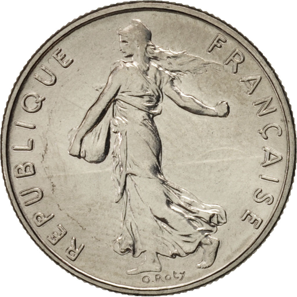 Coin, France, Semeuse, 1/2 Franc, 1974, Paris, MS(63), Nickel, KM:931.1