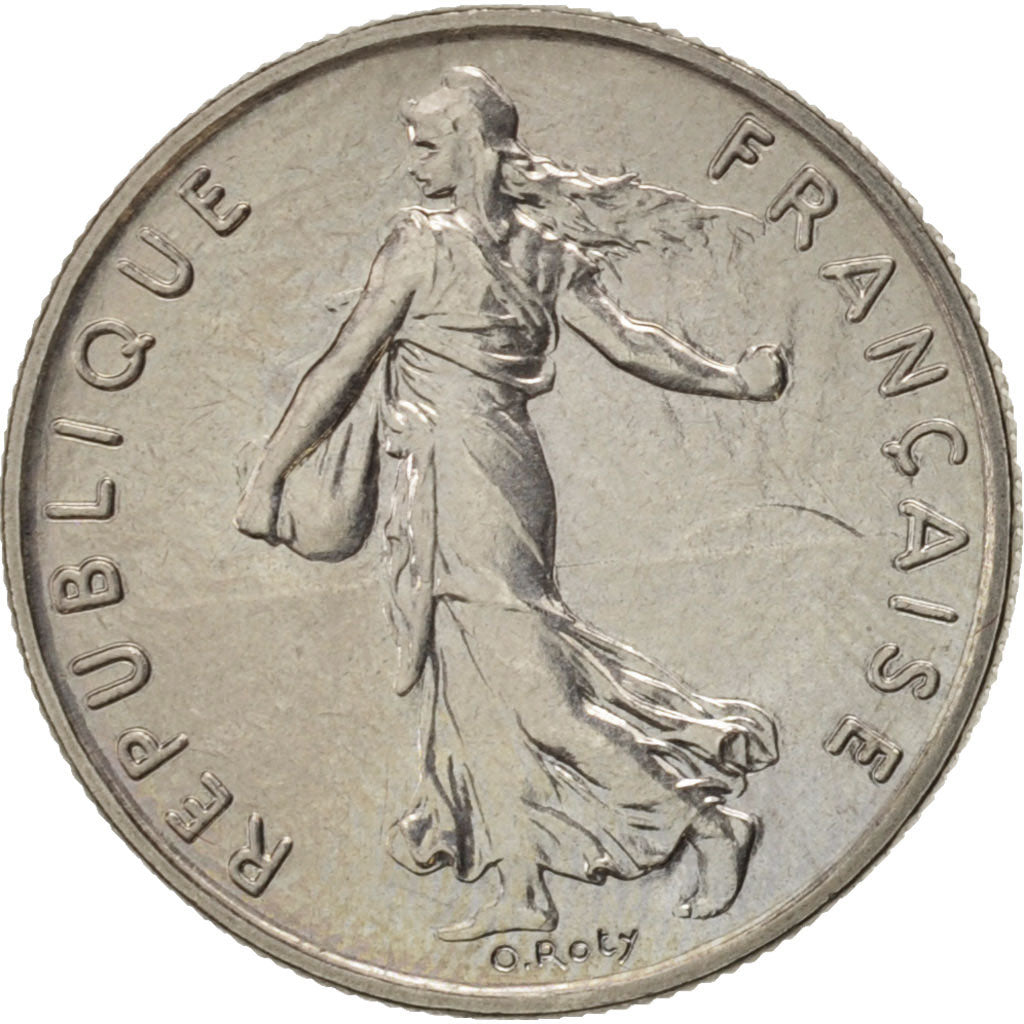 France, Semeuse, 1/2 Franc, 1982, Paris, MS(63), Nickel, KM:931.1, Gadoury:429