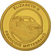 France, Medal, Tunnel sous la Manche - Elizabeth II, Mitterrand, Jimenez, Gold