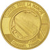 France, Medal, Tunnel sous la Manche - First Junction, 1990, MS(63), Gold