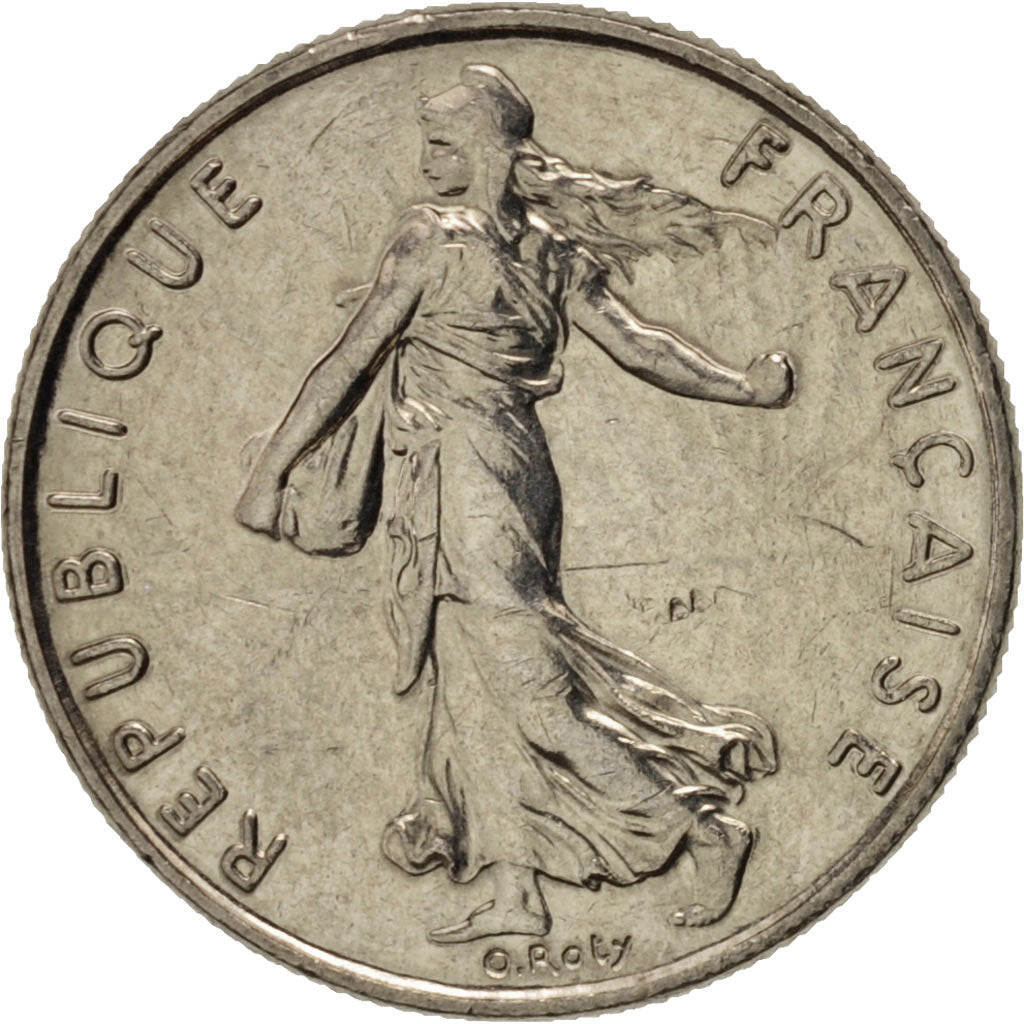 Coin, France, Semeuse, 1/2 Franc, 1989, Paris, MS(63), Nickel, KM:931.1