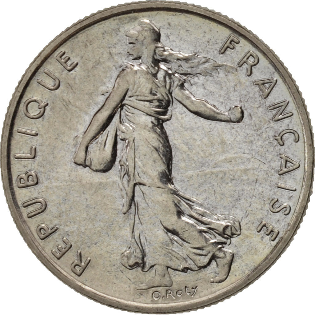 Francia, Semeuse, 1/2 Franc, 1990, Paris, SC, Níquel, KM:931.1, Gadoury:429