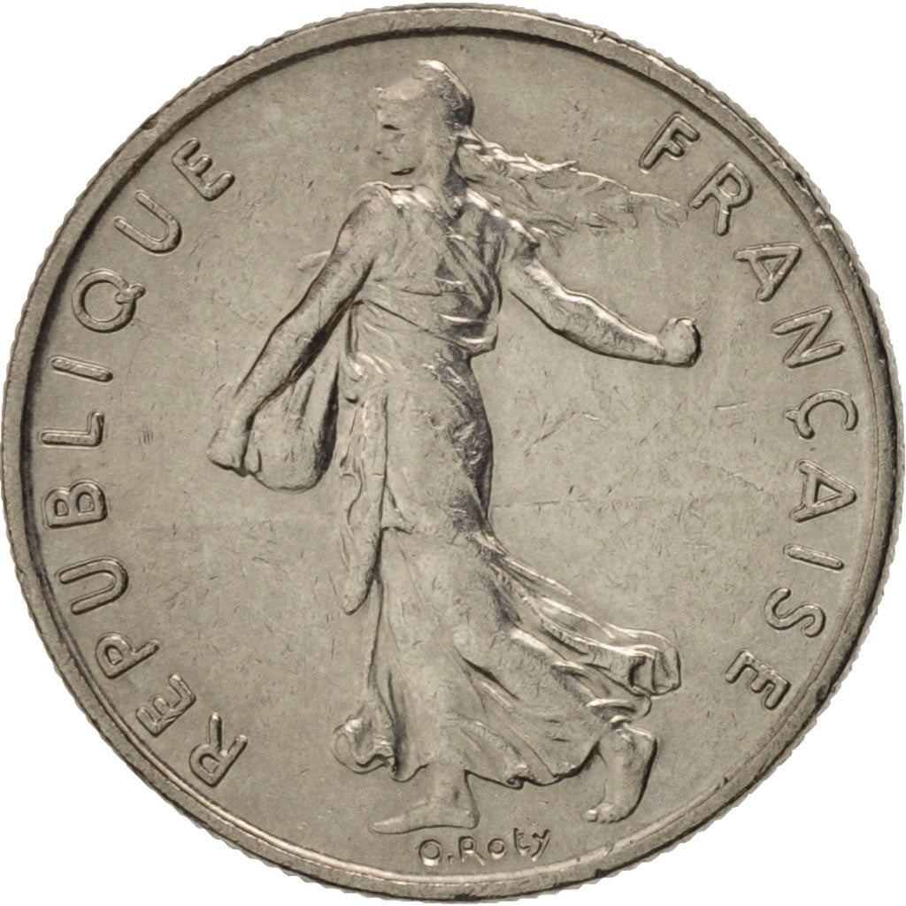 France, Semeuse, 1/2 Franc, 1993, Paris, AU(55-58), Nickel, KM:931.1