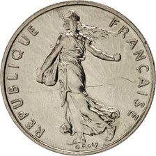 France, Semeuse, 1/2 Franc, 2000, Paris, MS(63), Nickel, KM:931.1, Gadoury:429