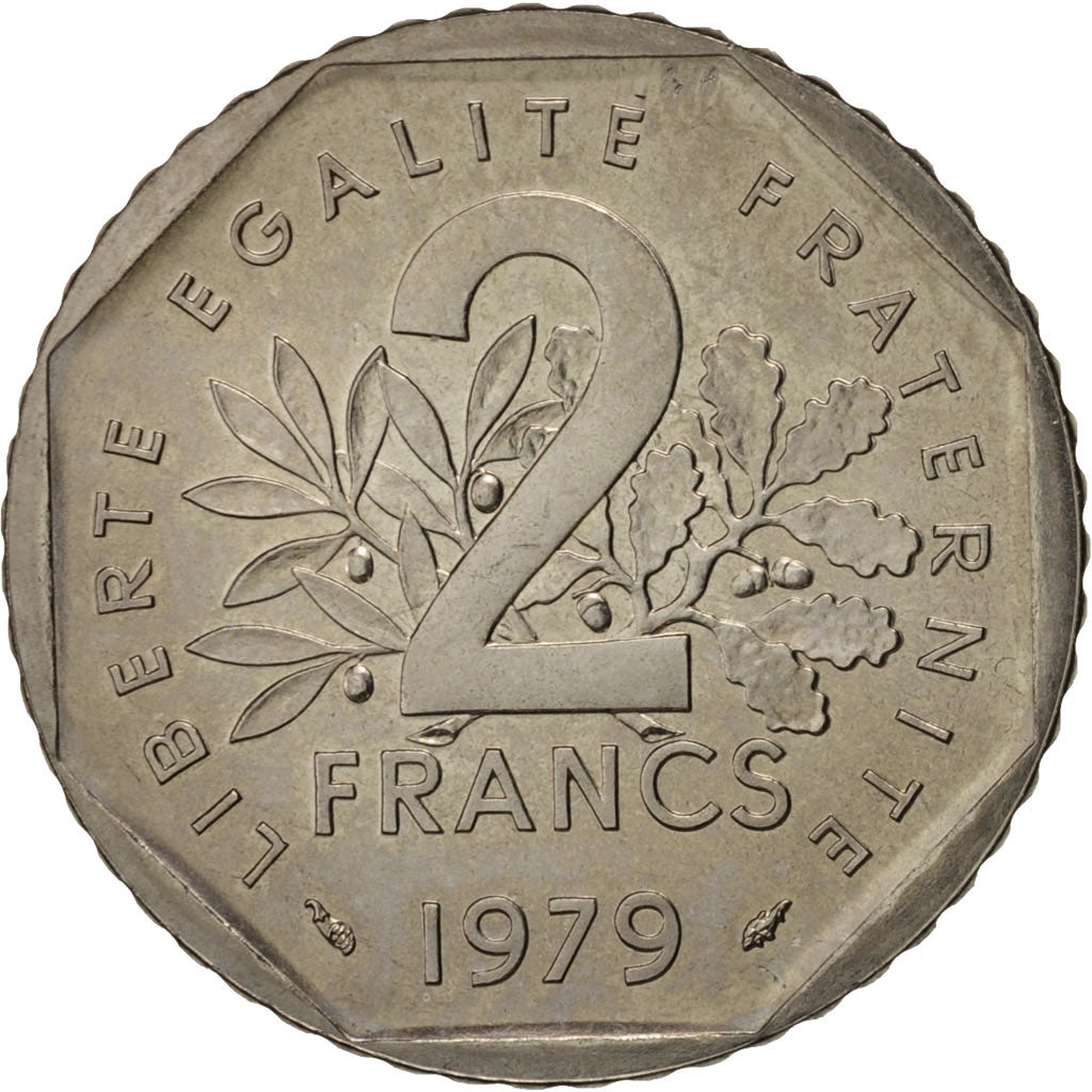 Coin, France, Semeuse, 2 Francs, 1979, Paris, MS(63), Nickel, KM:942.1