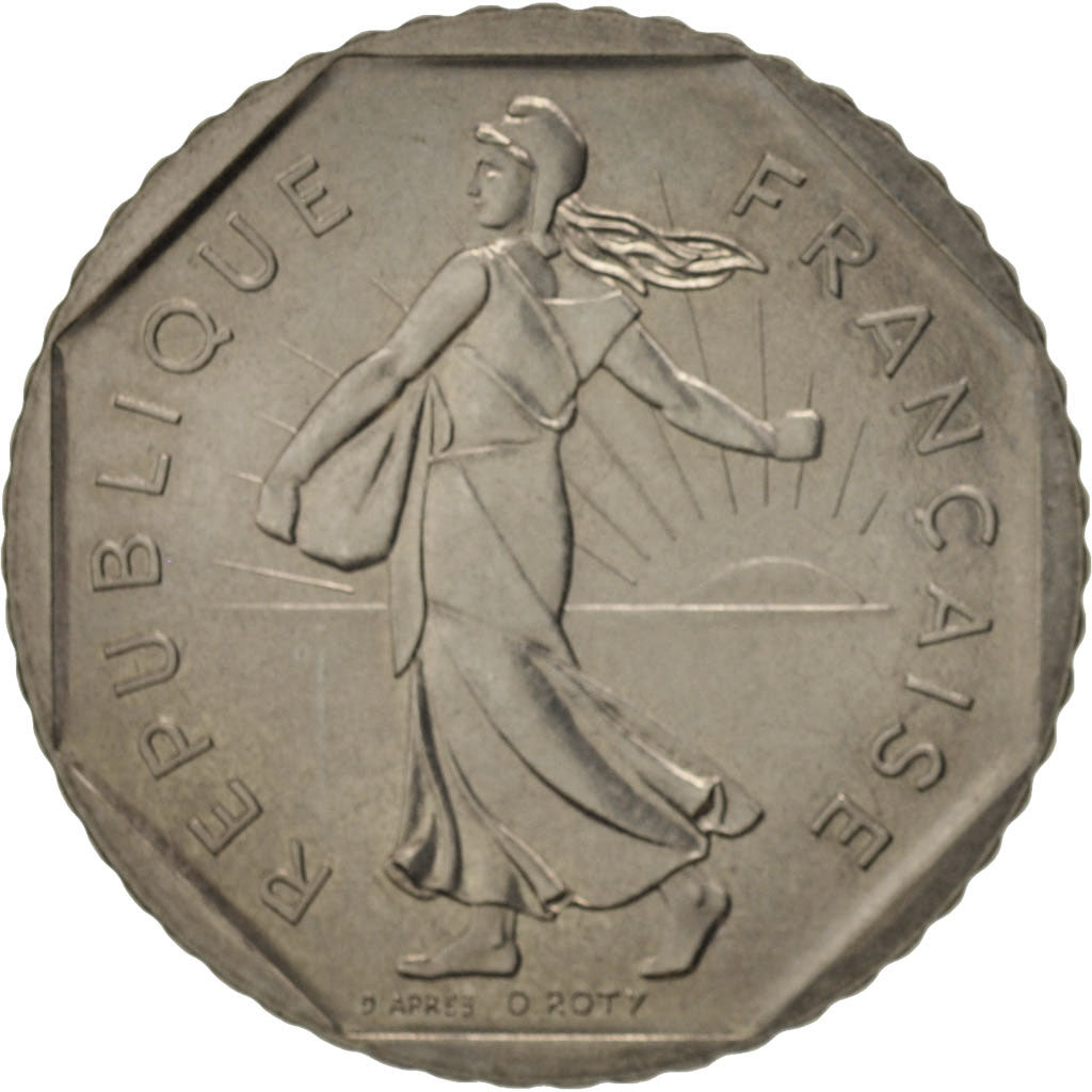 Francia, Semeuse, 2 Francs, 1980, Paris, SC, Níquel, KM:942.1, Gadoury:547