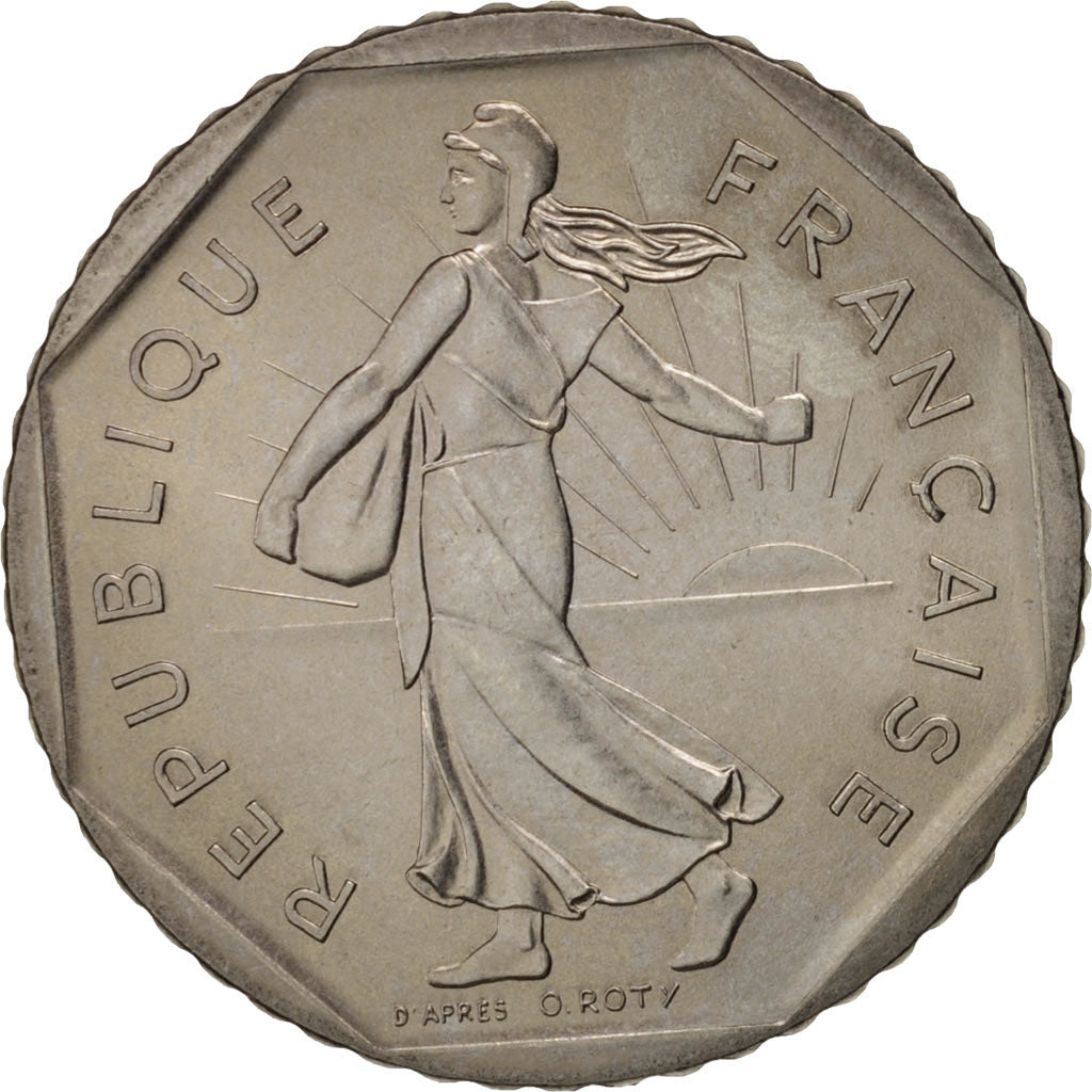 France, Semeuse, 2 Francs, 1983, Paris, MS(63), Nickel, KM:942.1, Gadoury:547