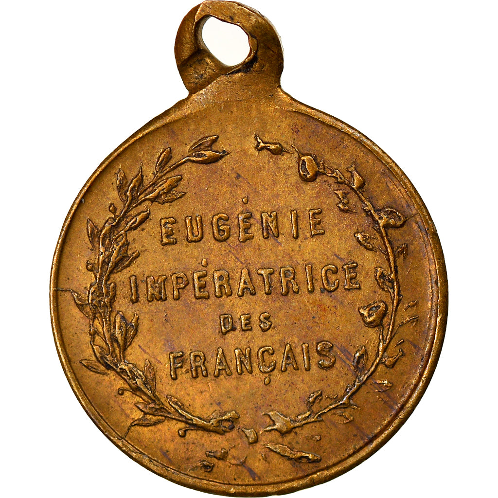 France, Medal, Eugénie Impératrice, History, AU(50-53), Copper
