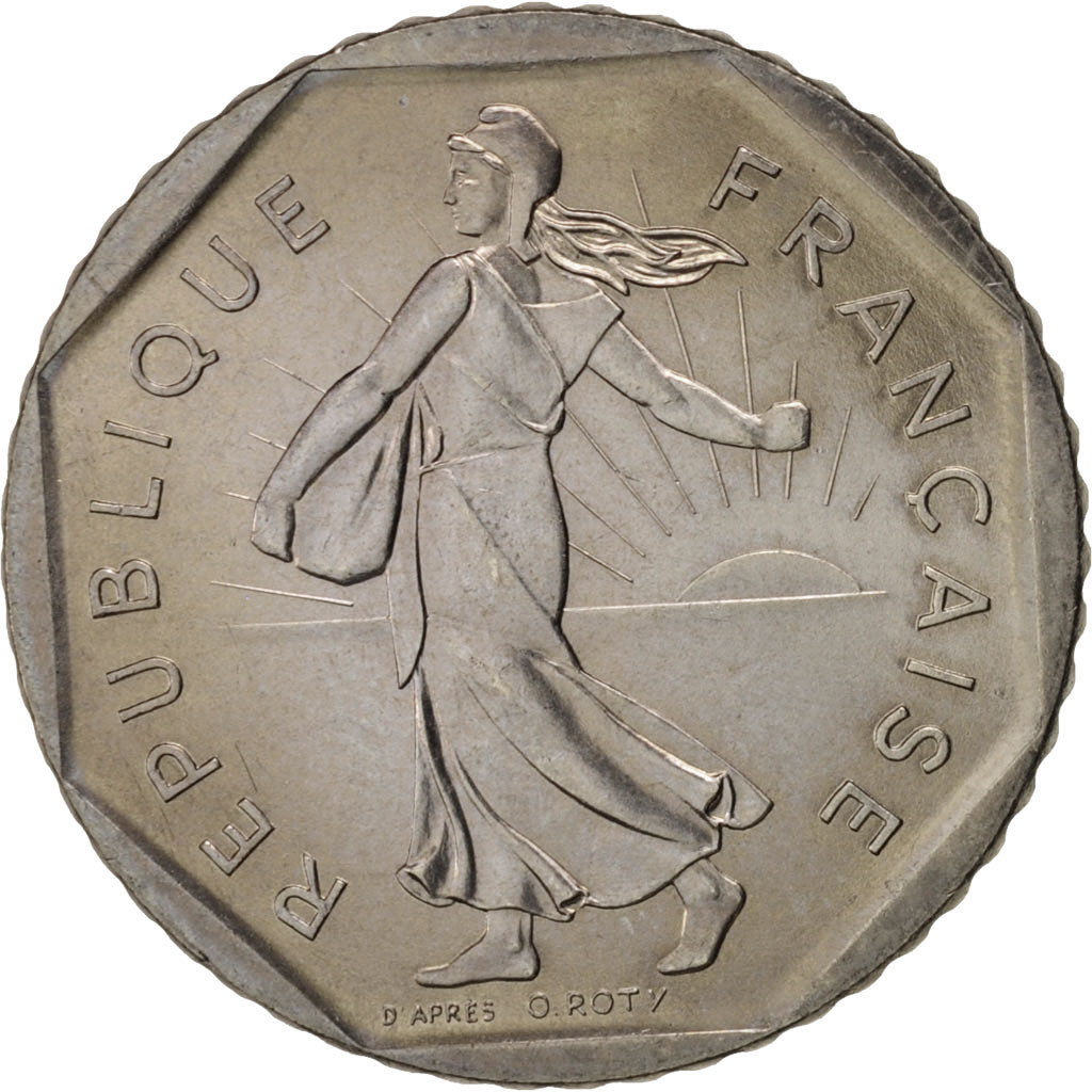 France, Semeuse, 2 Francs, 1985, Paris, MS(63), Nickel, KM:942.1, Gadoury:547