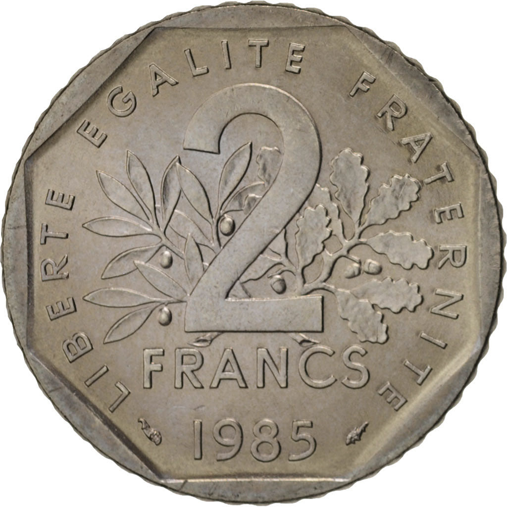 France, Semeuse, 2 Francs, 1985, Paris, MS(63), Nickel, KM:942.1, Gadoury:547