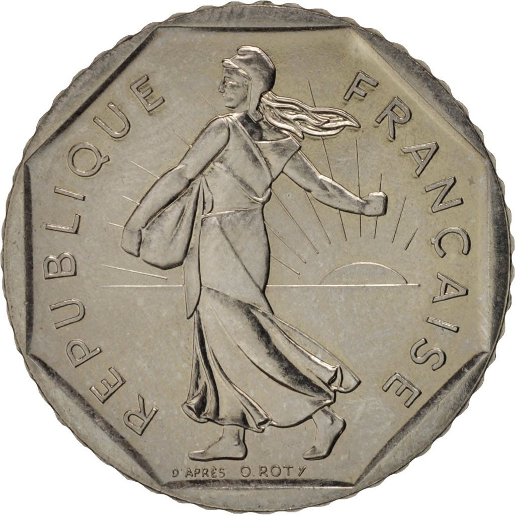 France, Semeuse, 2 Francs, 1988, Paris, MS(60-62), Nickel, KM:942.1, Gadoury:547