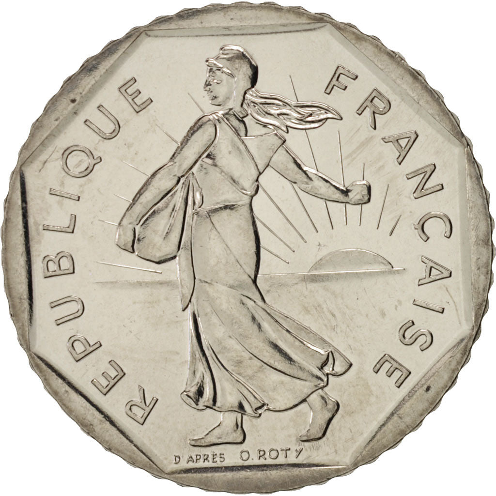 Münze, Frankreich, Semeuse, 2 Francs, 1994, Paris, UNZ, Nickel, KM:942.1