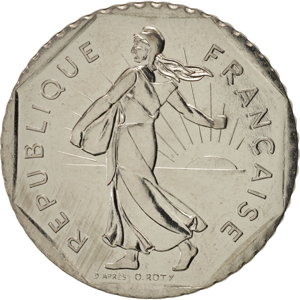 Coin, France, Semeuse, 2 Francs, 1997, Paris, MS(63), Nickel, KM:942.1