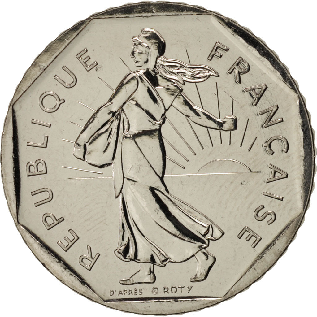 Coin, France, Semeuse, 2 Francs, 2000, Paris, MS(63), Nickel, KM:942.1