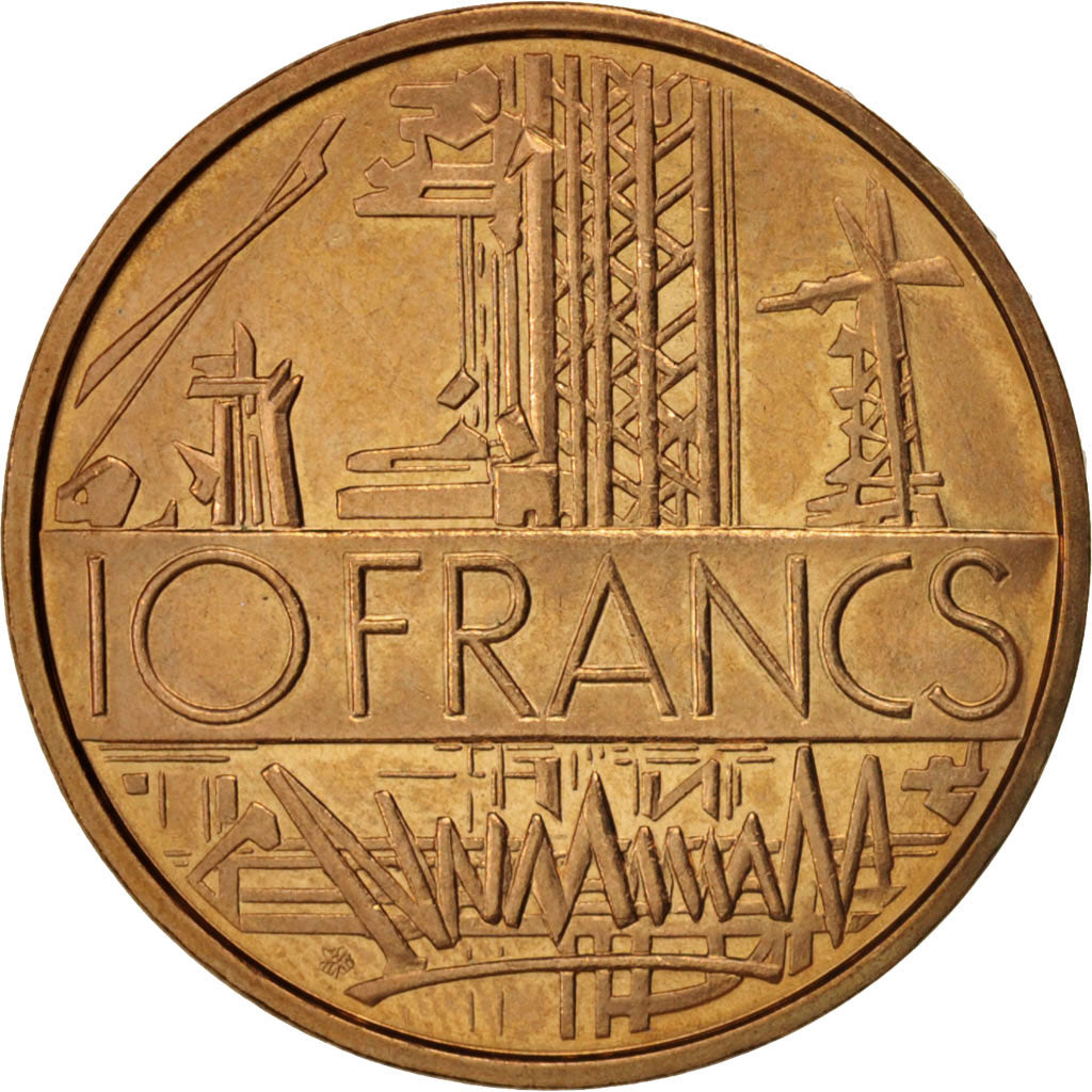 Coin, France, Mathieu, 10 Francs, 1974, Paris, MS(63), Nickel-brass, KM:940