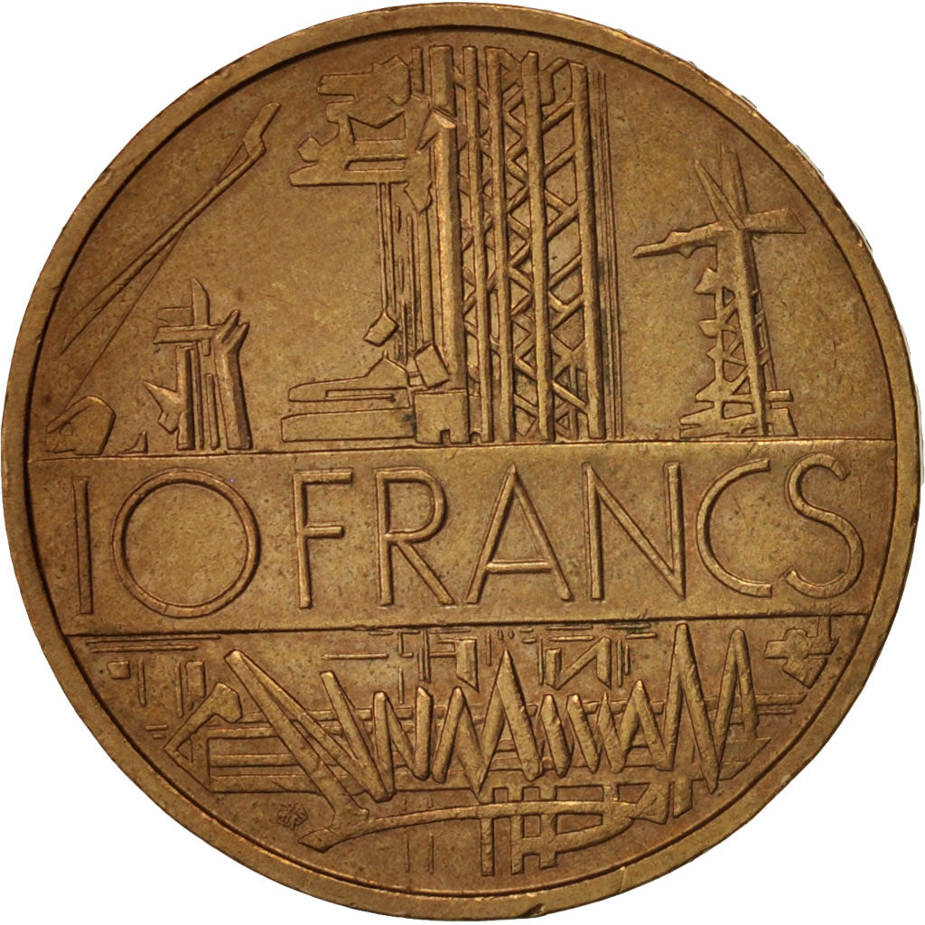 Münze, Frankreich, Mathieu, 10 Francs, 1976, Paris, SS, Nickel-brass, KM:940