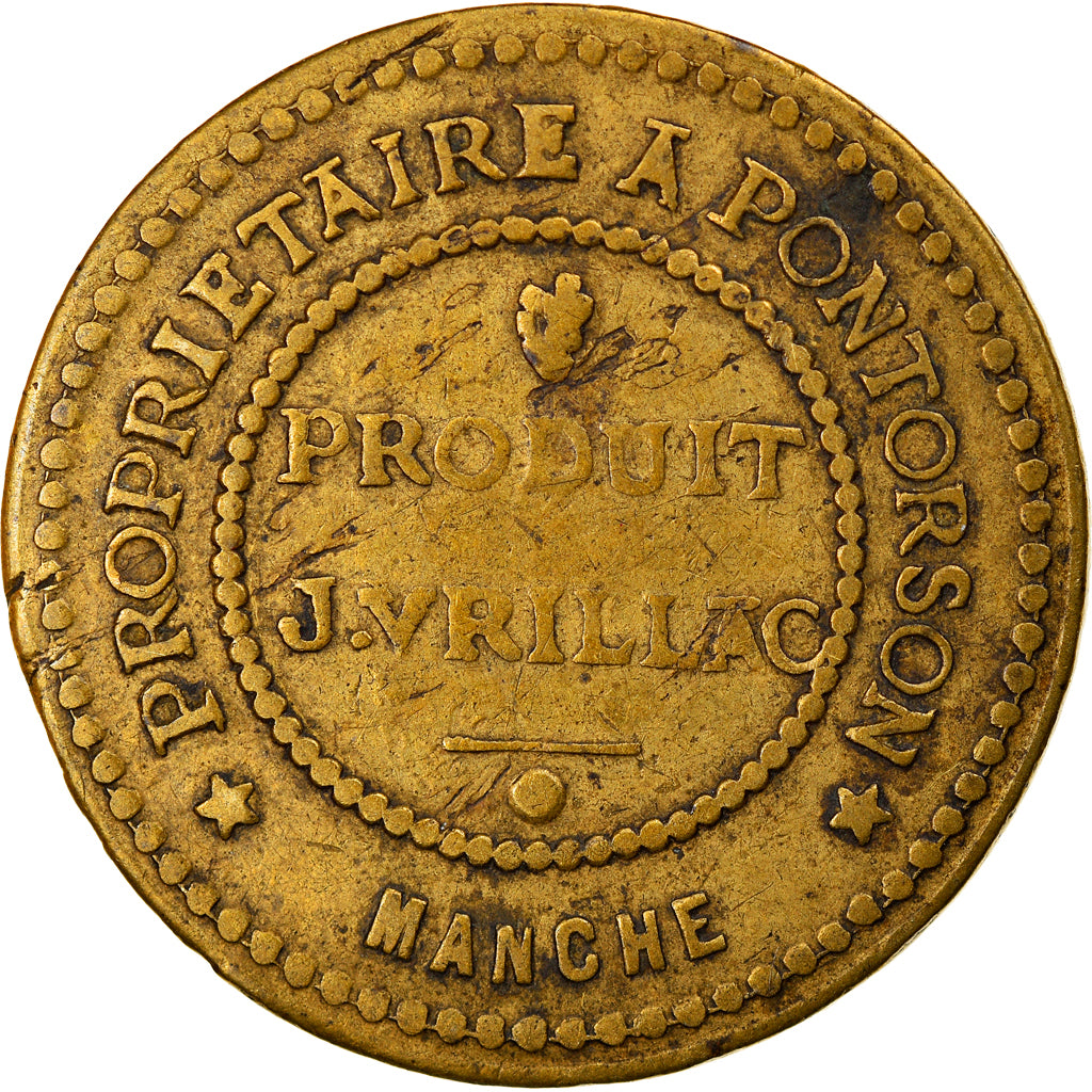 France, Jeton, Produit J. Vrillac, Propriétaire à Pontorson, Business &